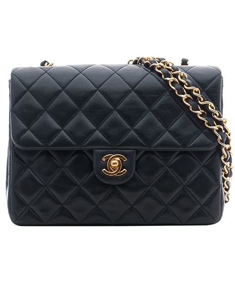 chanel quilted black bag|Chanel black bag price.